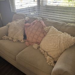 Couch For Sale!!! Pillows Included 