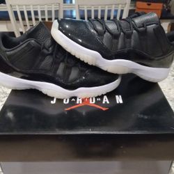 100% AUTHENTIC Men's Nike Air Jordan XI 11 Black/Gym Red RETRO Low size 10 BRAND NEW IN BOX $175