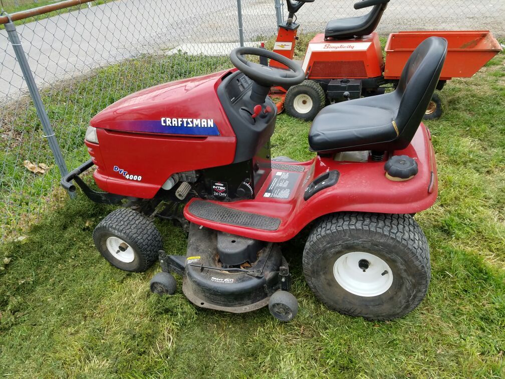 Dyt4000 mower outlet