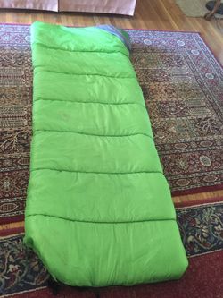 Like new Sleeping bag with undercover pocket to hide your wallet dimensions are 72” x 30”