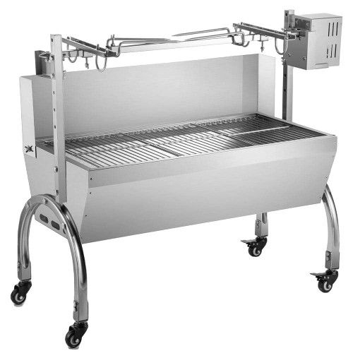 Pig Roaster Rotisserie 45Watt Stainless Steel Charcoal Spit Rotisserie
