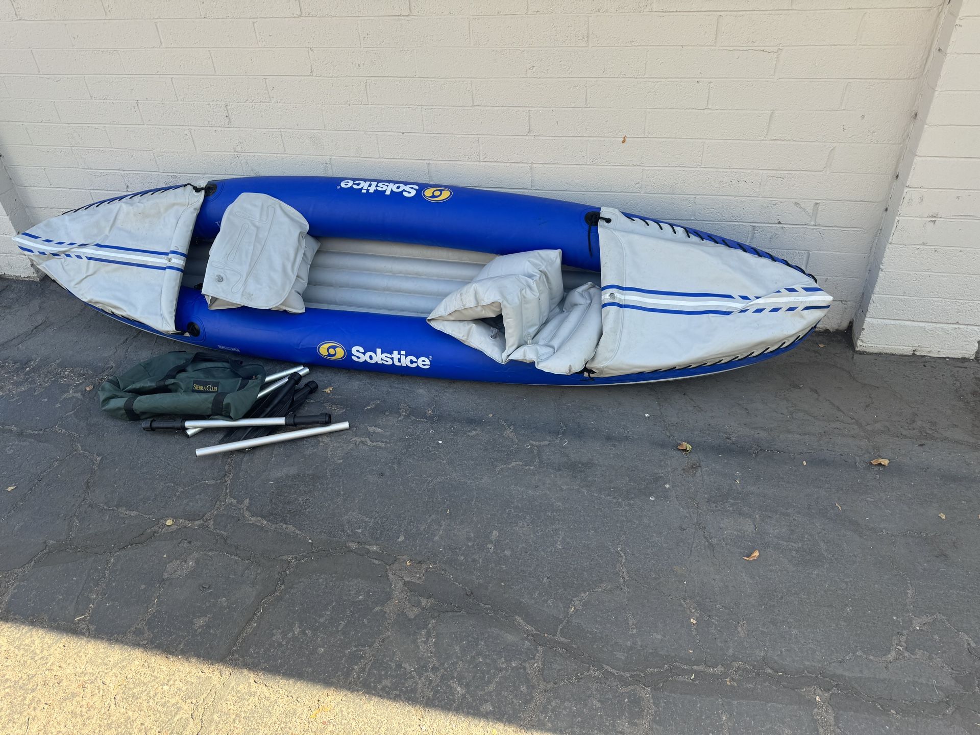 Solstice Rogue 2 Person Inflatable Kayaks - 10.6ft Blue