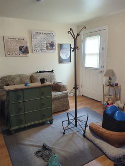 Metal coat rack
