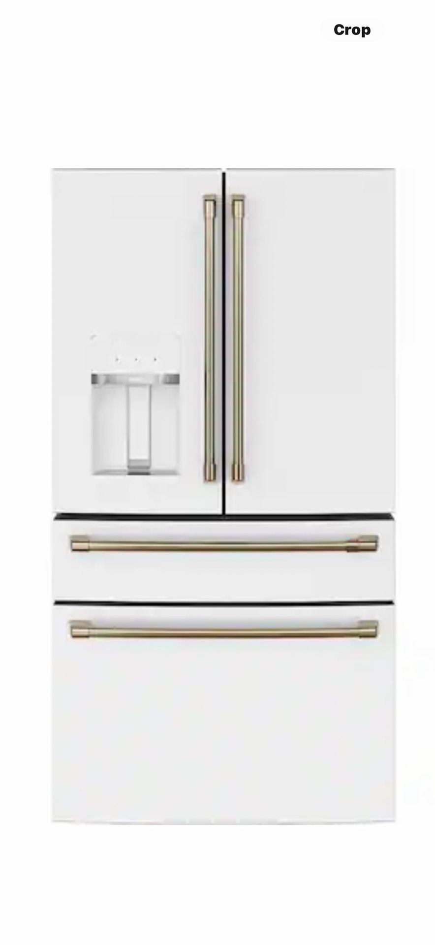 Box 4 Door Refrigerator Counter GE CAFE Matte White