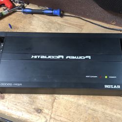 Power Acoustik Mini Block 2500 Maximum Power Bass Amplifier 
