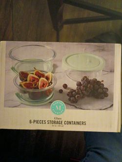 Six piece storage containers