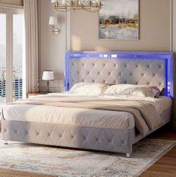 ❤️‍🔥 Full Bed Frame with LED $130