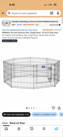 Pet gate playpen 25ft