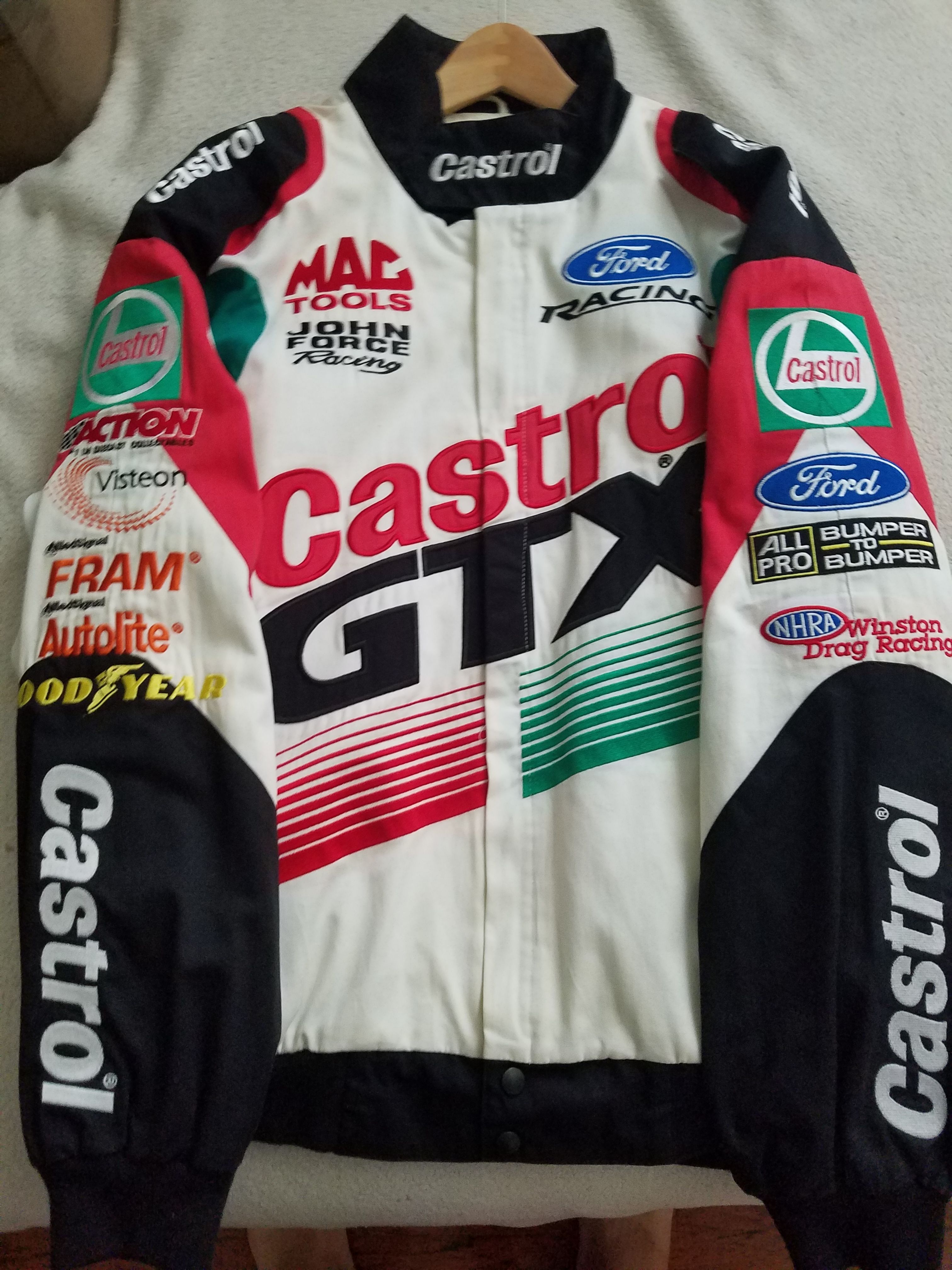 This is a John Force NHRA racing jacket