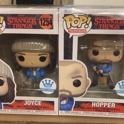 Nancy And Hopper Funko Pop Set