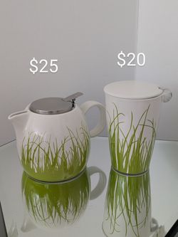 Tea Forte  Pugg 24 oz teapot  $25 & Tea Forte KATI  12 oz teacup  $20( new) or 2 for $35