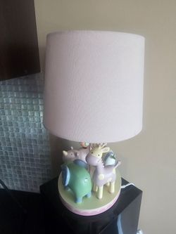 Nursery Lamp with Zoo Animals Lamp