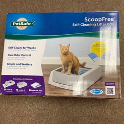 PetSafe ScoopFree Complete Plus Self-Cleaning Cat Litterbox - Never Scoop Litter Again Hands-No Cleanup With Disposable Crystal Tray - Less Tracking
