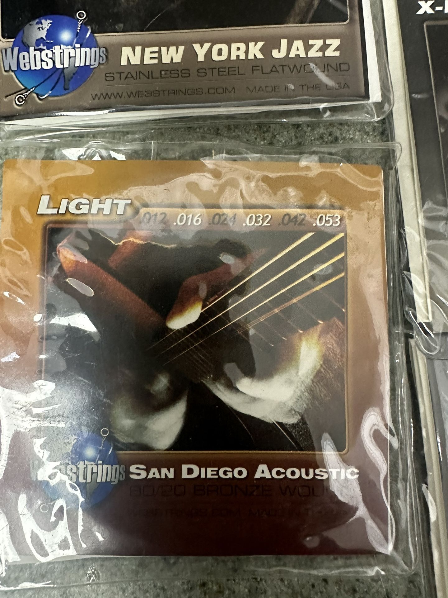 New Webstrings Guitar Strings (New York Jazz, Memphis Electric, San Diego Acoustic)