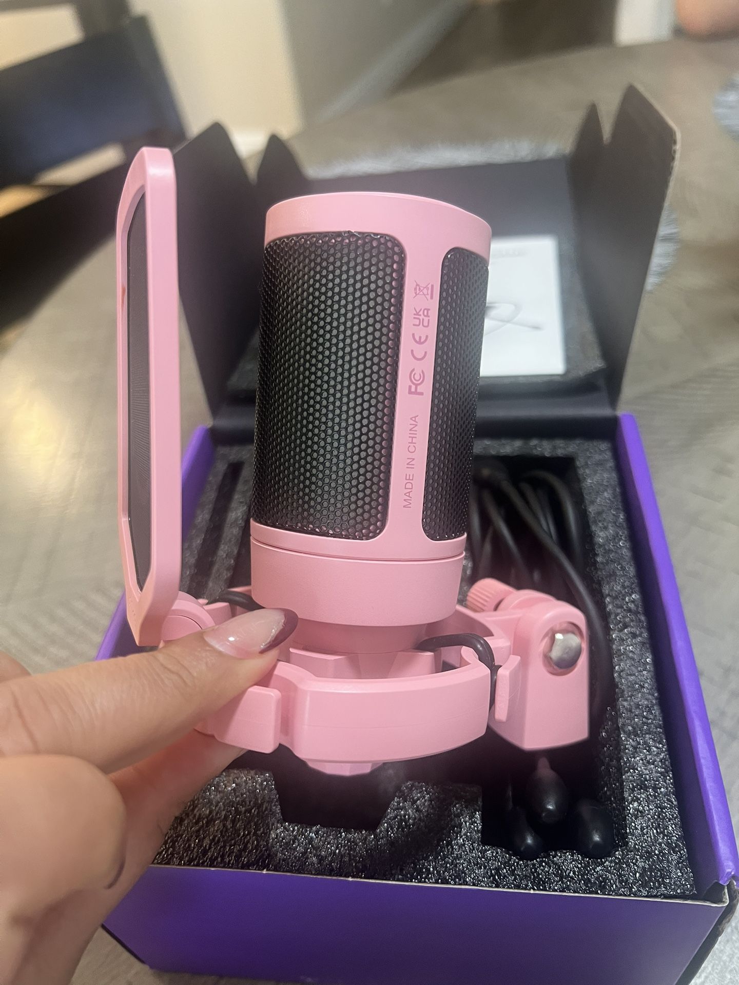 Pink Gaming Microphone….