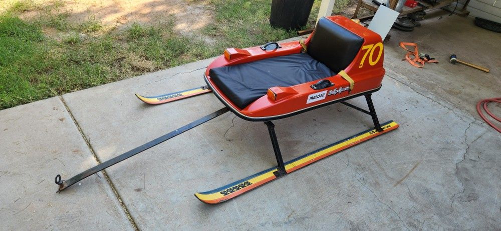 Kids Snowmobile Sled Sleigh