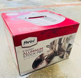 Parini Aluminum 8 Quart Stock Pot 
