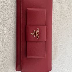 Preloved Prada Pink Saffiano Wallet 