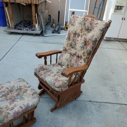 Rocking Chair With Rocking Ottoman