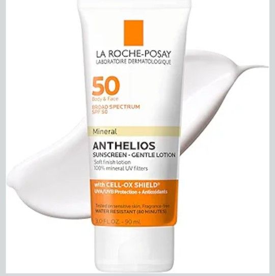 NEW La Roche-Posay SPF 50 Mineral Anthelios Sunscreen Gentle Lotion 3 Oz 2027