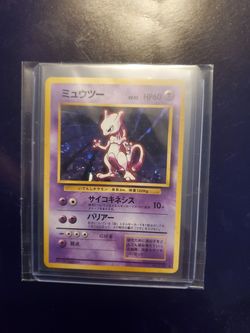 Japanese mewtwo pokemon card