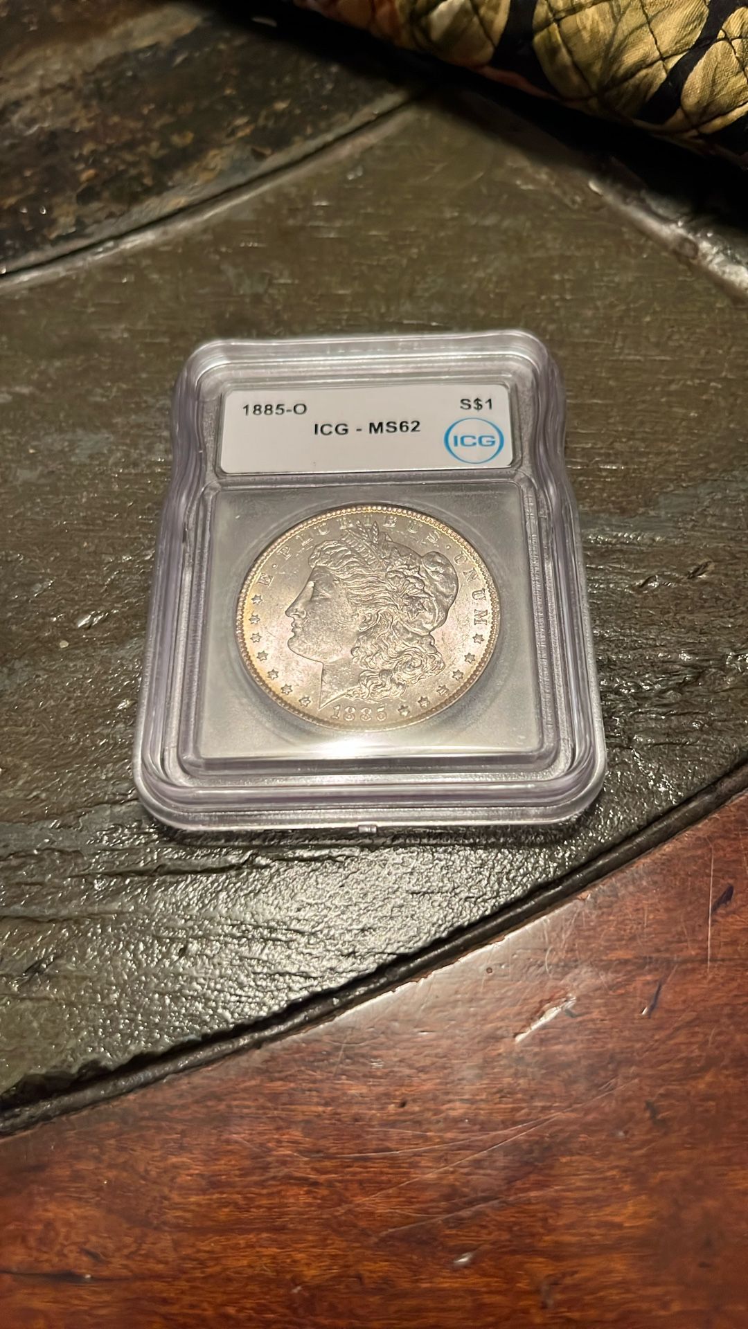 1885-O Morgan Silver Dollar Graded MS62! Toner