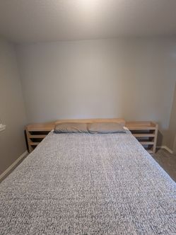 Queen headboard and nightstands