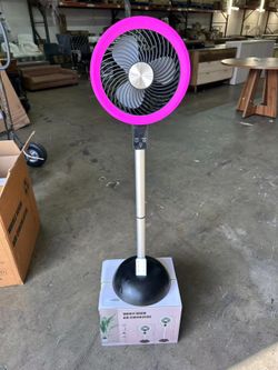 Portable Standing Fan, 10000mAh Rechargeable Battery Powered, 90°+120°Omnidirectional Oscillating Fan For Bedroom, 82ft Circulator, Adjustable Height,