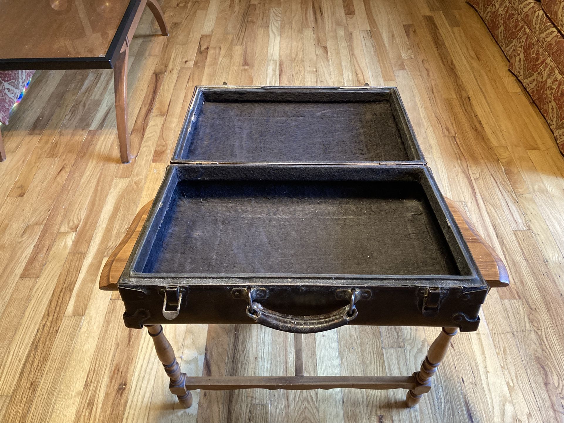 Antique Briefcase With Brass