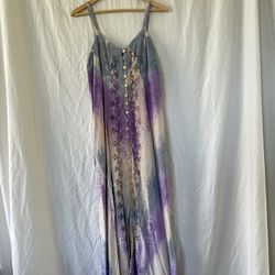 Long Tie Dye Dress