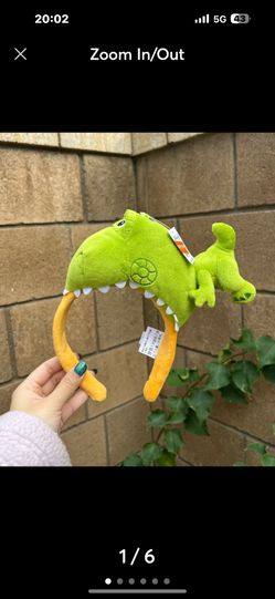 Pixar Toy Story Rex Plush Green dinosaur Disney ears headband
