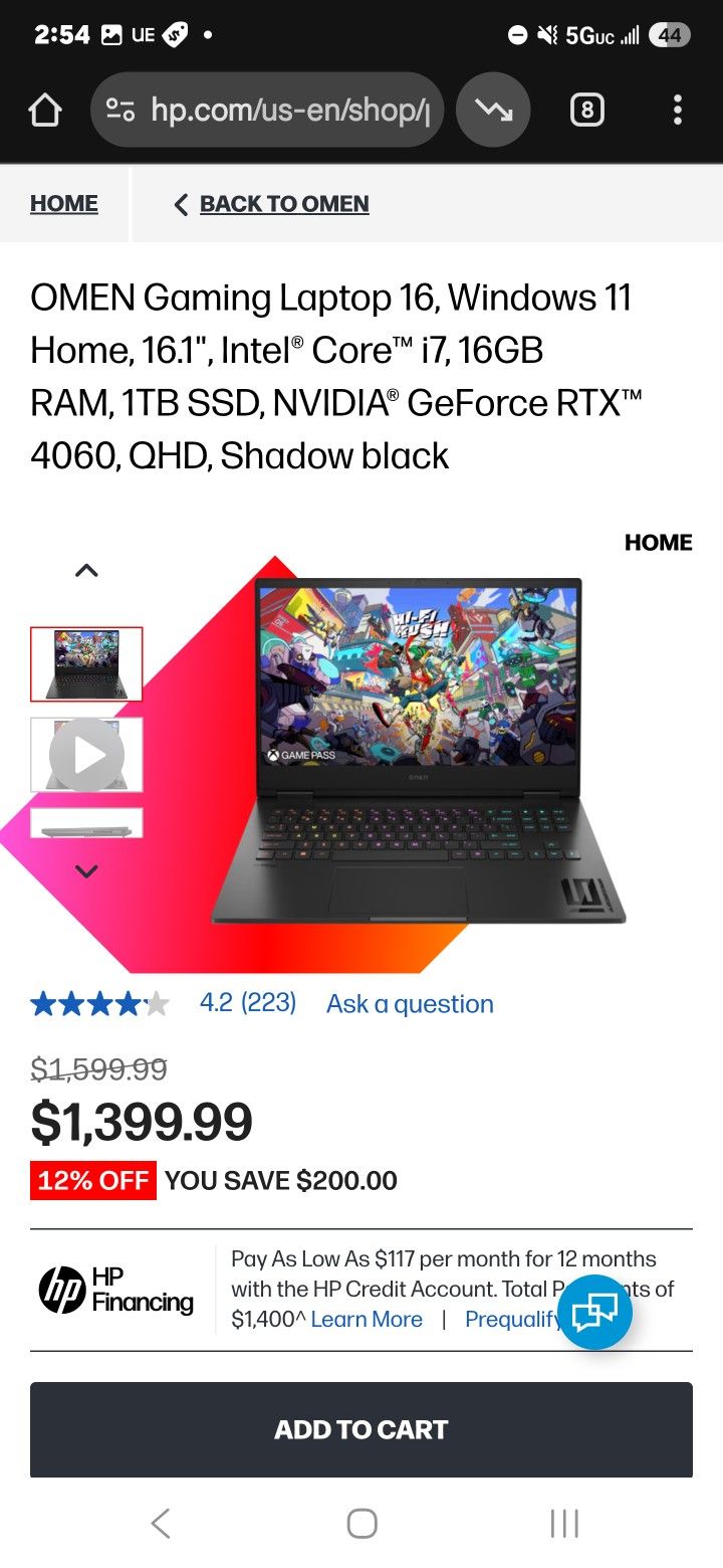 HP Omen - RTX 4060 - i7 14th Gen 14700 HX - Wifi 7 - 1TB SDD