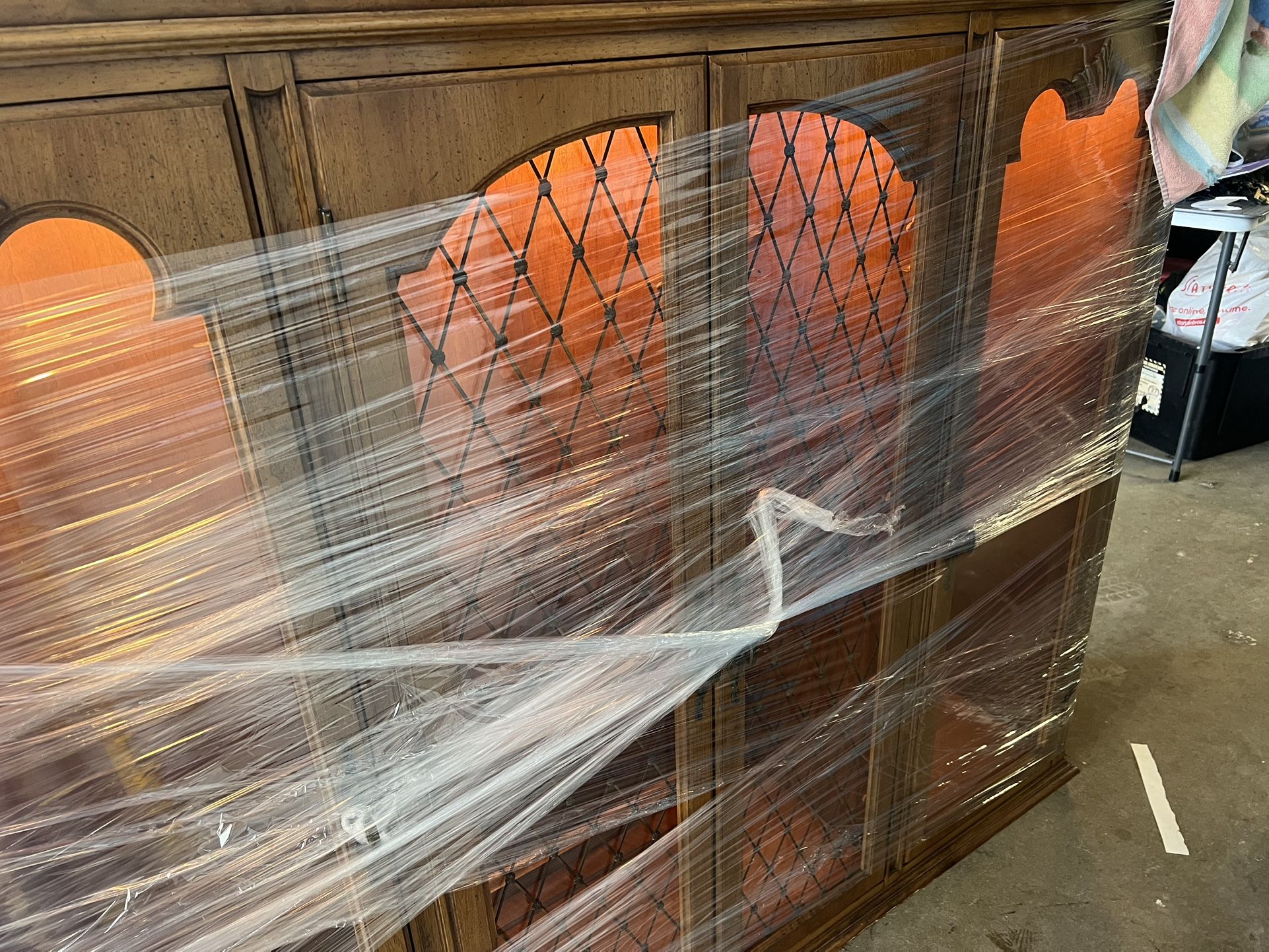 Vintage Wooden Display Cabinet