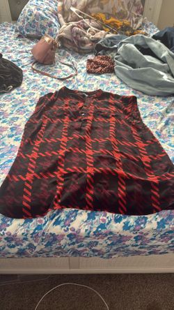 Black And Red Dress Shirt