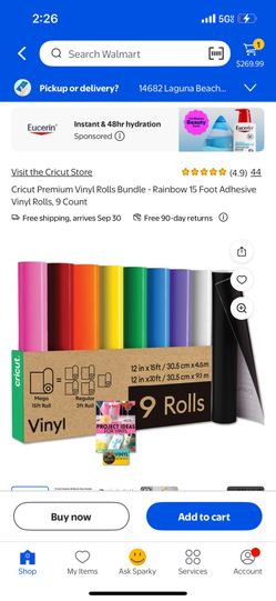Cricut Rolls Vinyl Papers 