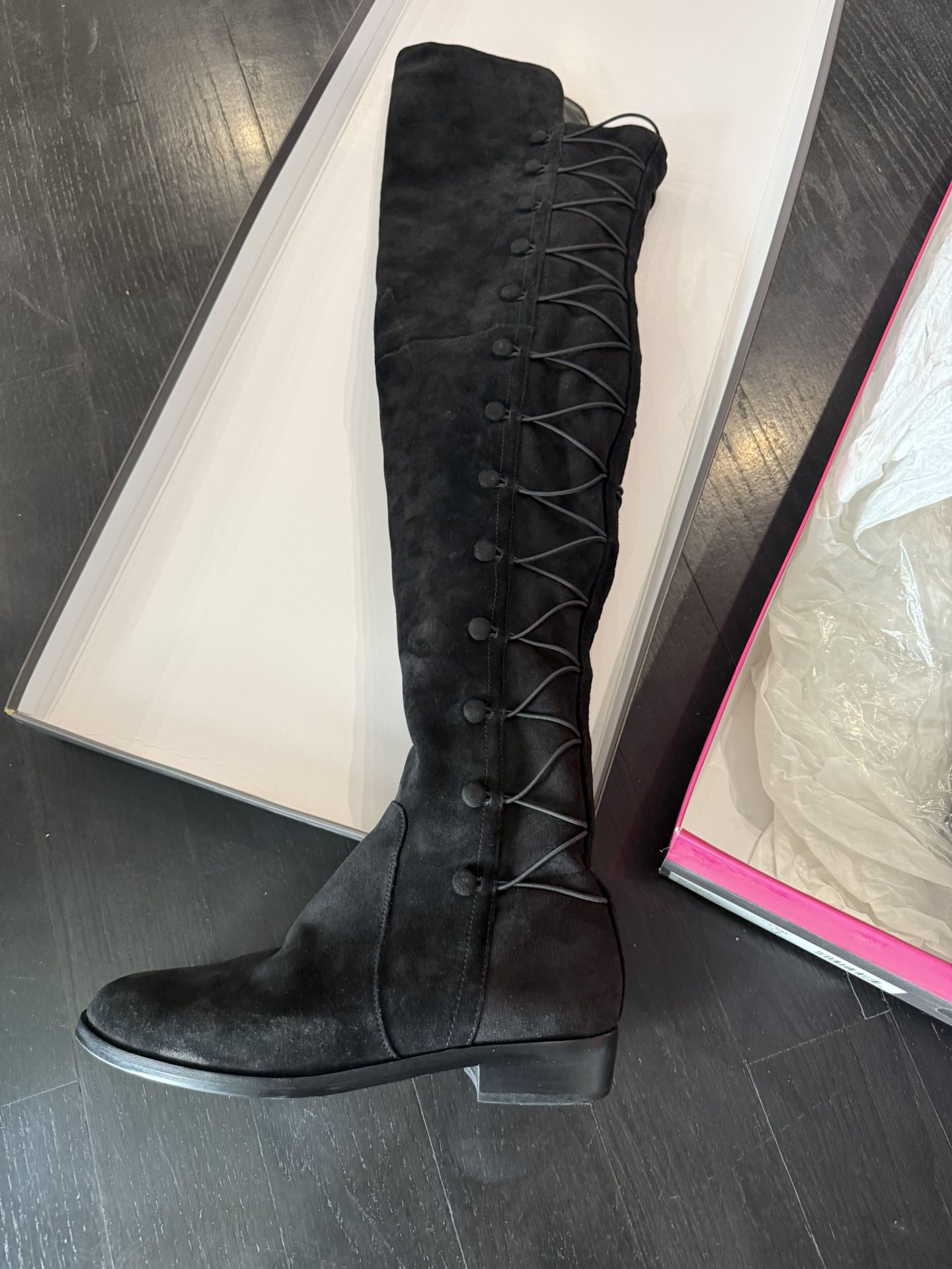 Vince Camuto Boots – Unworn, Size 7.5 black Vince Camuto VC-Coatia bootsin size 7.5, brand new,
