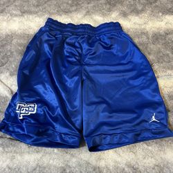 Nike Jordan Training Basketball Shorts Cp3 Royal Blue Size Large Euc 