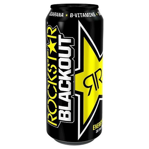 Rockstar Energy Drink Blackout Case -- 16 oz Cans - Pack of 24