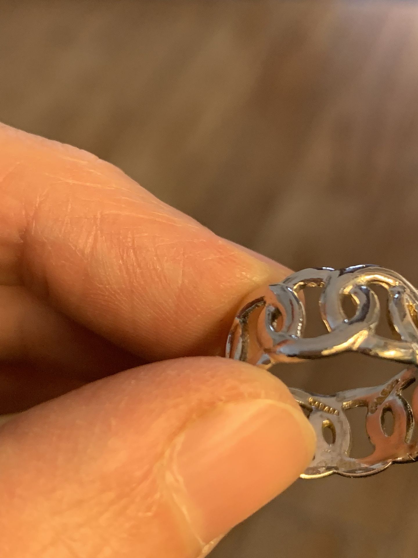 New 925 Sterling Silver Ring, Size 7!