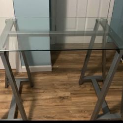 Glass desk 