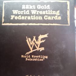 WWF And WWE 24 Kt Gold Cards 