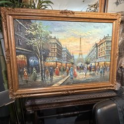 Beautiful Oil On Canvas 43 By 31 