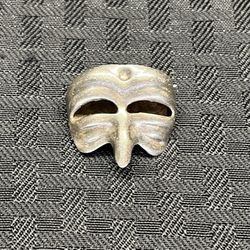 Drama Mask TB-158 Mexico Sterling Silver 925 Brooch