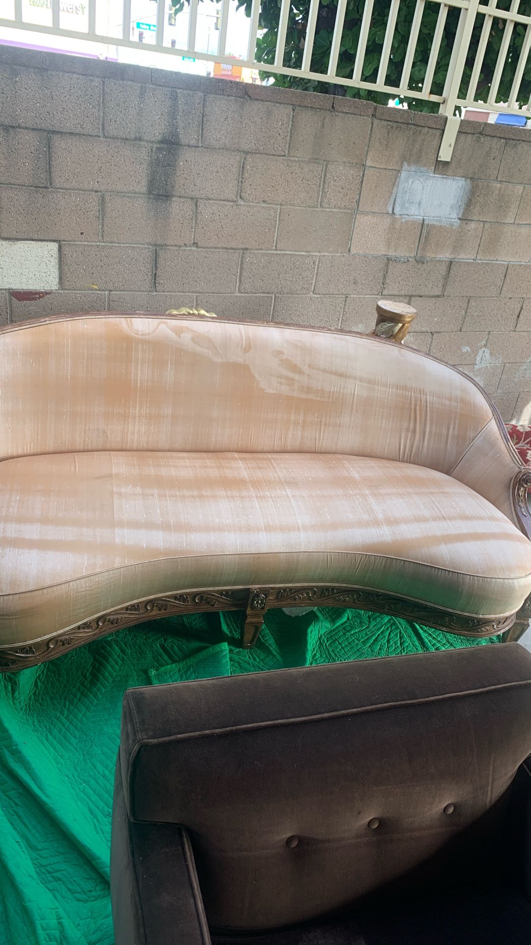Wooden Light Brown Couch