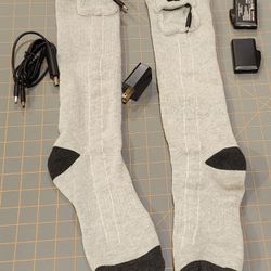 Heated Socks - Size: Medium - Color: Grey