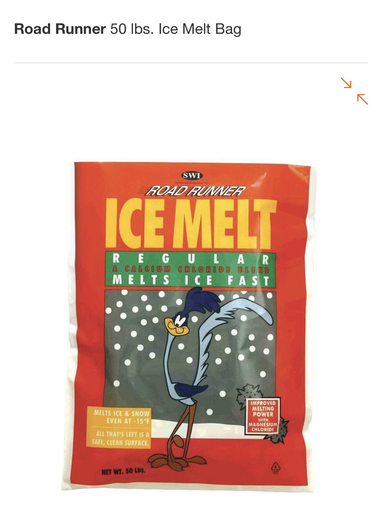 Road runner ice melt