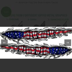 Vinyl American Flag For Boat Or Truck 
