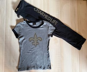 Women’s Embellished Top/Pant ‘Charmed Life’ Lounger Set - M