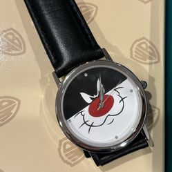 Fossil And Warner Bros. Watch! Sylvester Attack Look, Never Worn!!