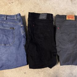 LEVIS & HAWX JEANS 38x30